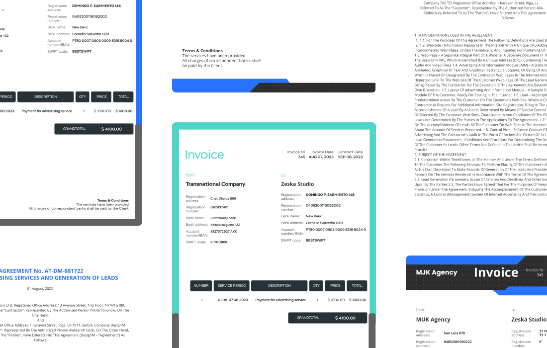 create invoice