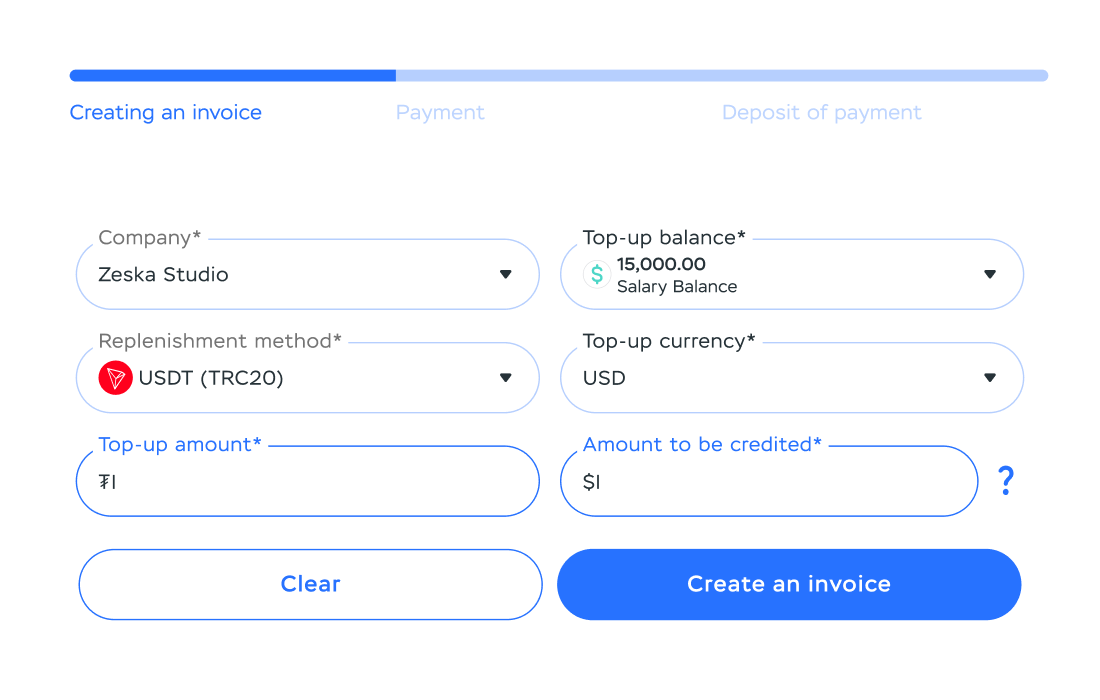 create invoice